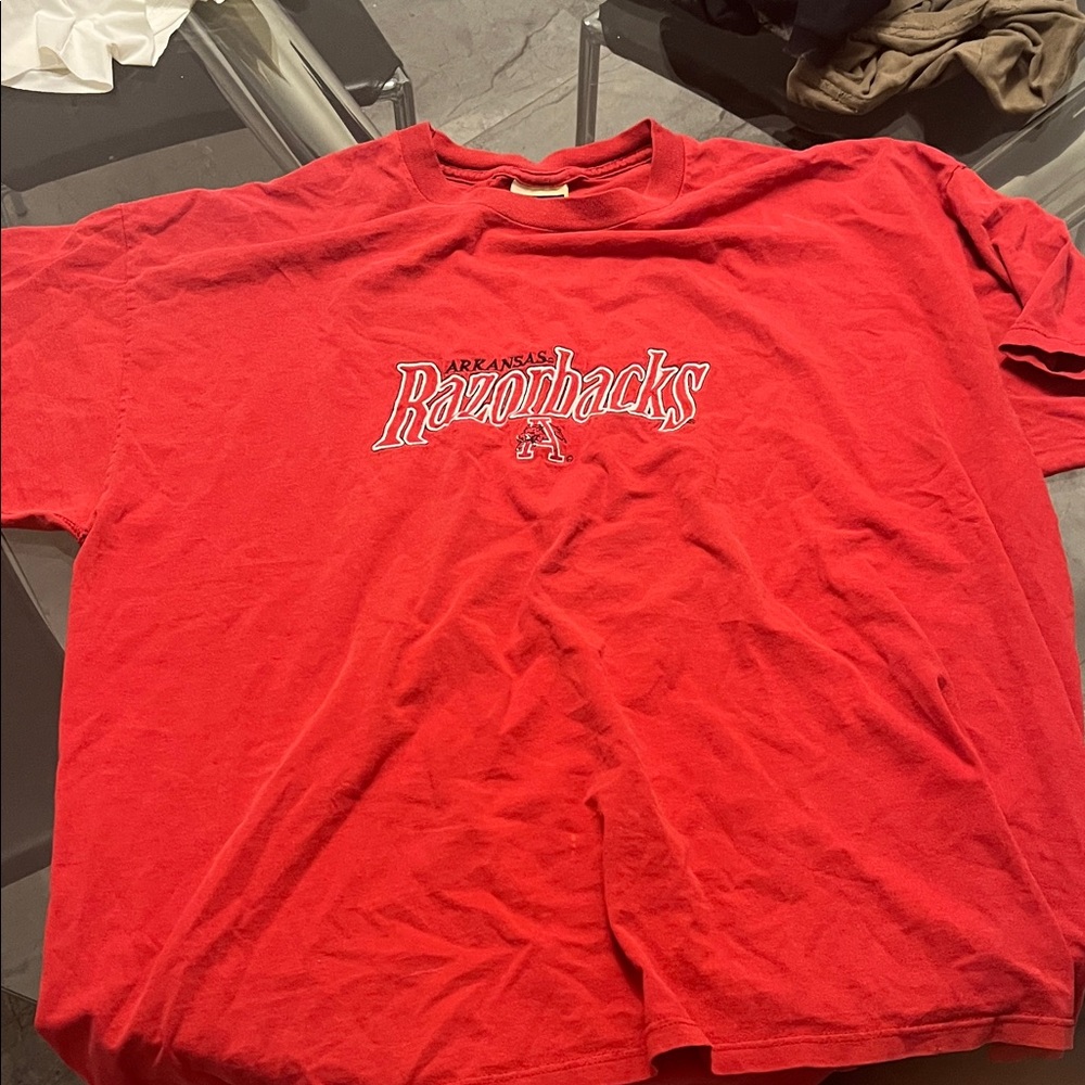 Arkansas Razorbacks Red Short Sleeve Tee